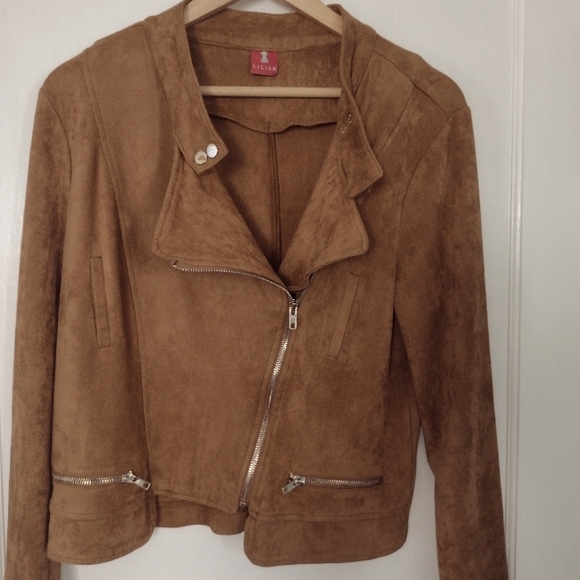 Beautiful faux suede women's jacket - Picture 1 of 12